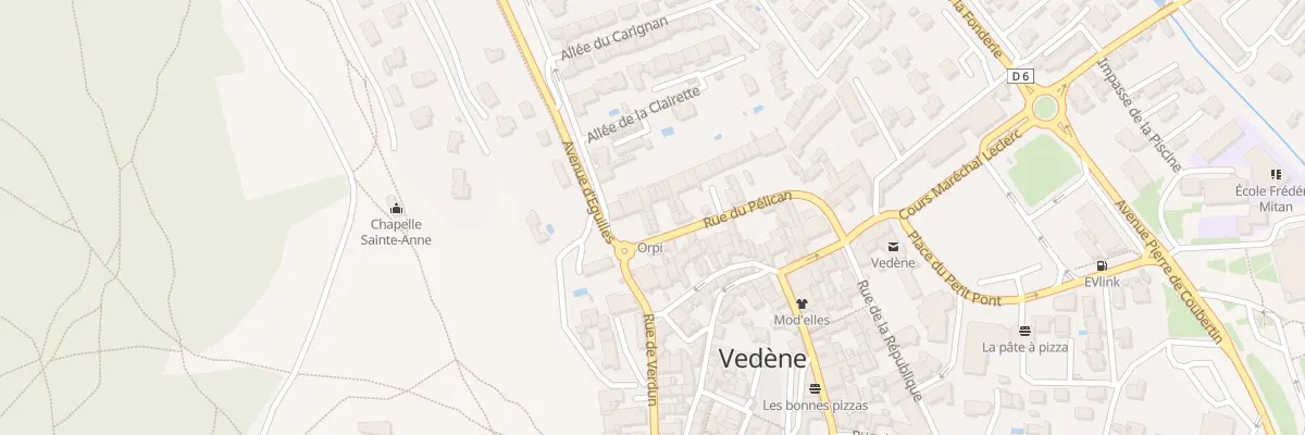 Plan du 172 Rue du Pélican à Vedène
