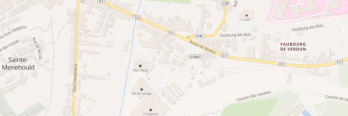 Plan du 2 Imp des Hazelles à Sainte-Menehould