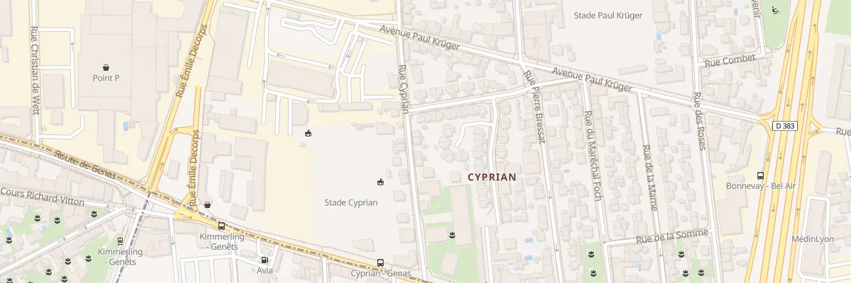 Plan du 67 Rue de Cyprian à Villeurbanne