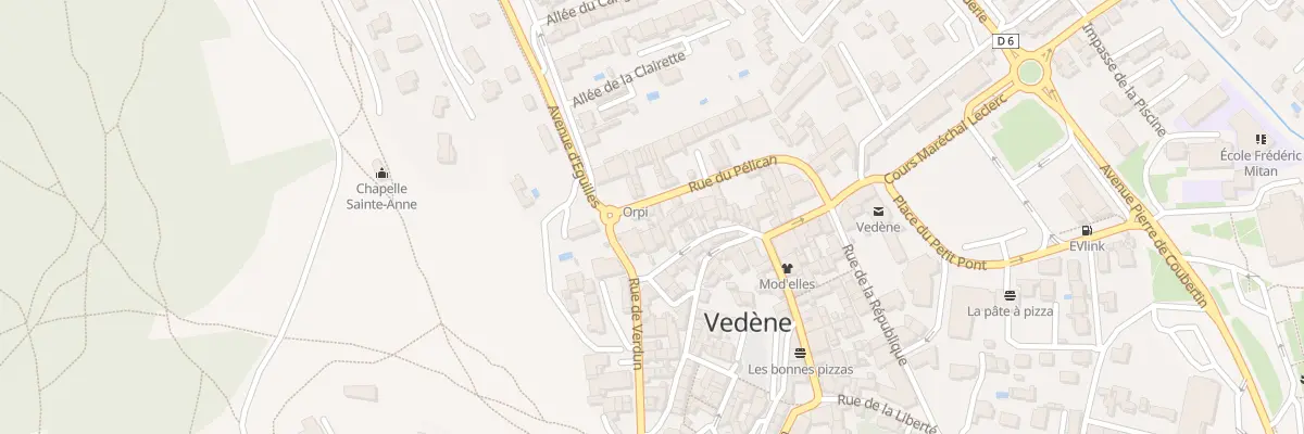 Plan du 169 Rue du Pélican à Vedène