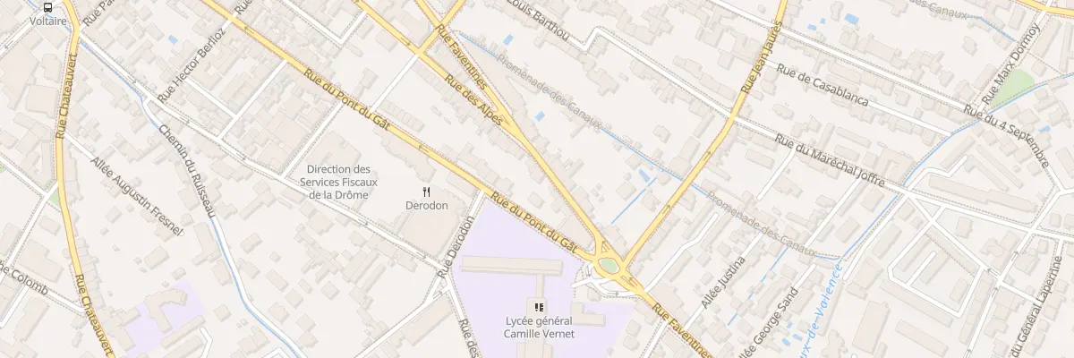 Plan du 138 Rue Faventines à Valence