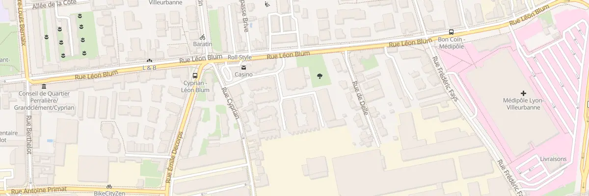 Plan du 126B Rue Léon Blum à Villeurbanne