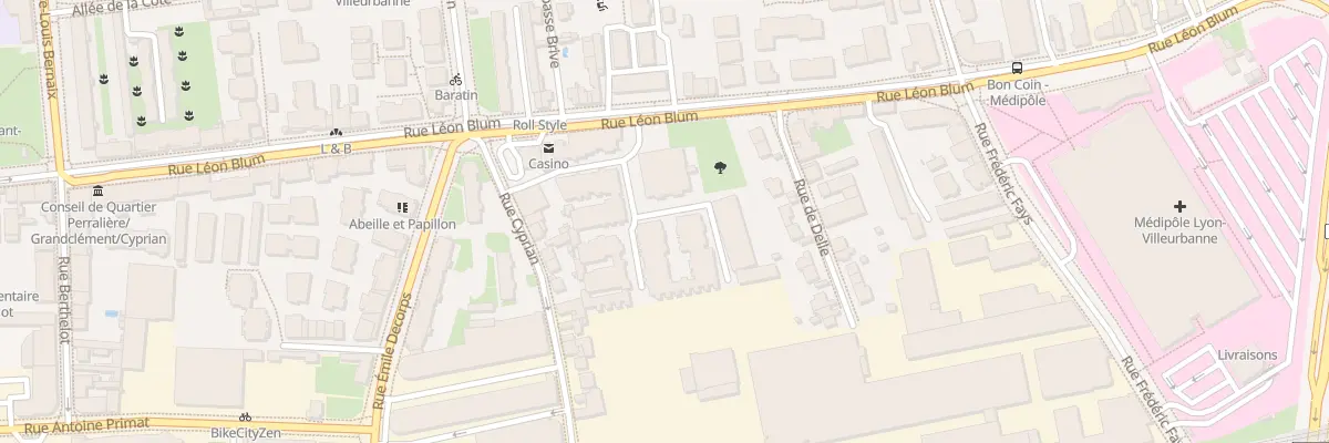 Plan du 130B Rue Léon Blum à Villeurbanne
