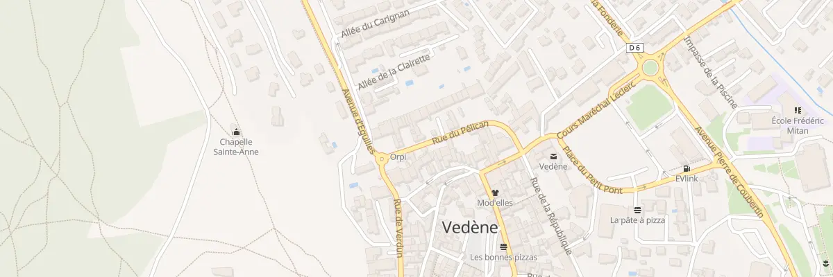 Plan du 160 Rue du Pélican à Vedène