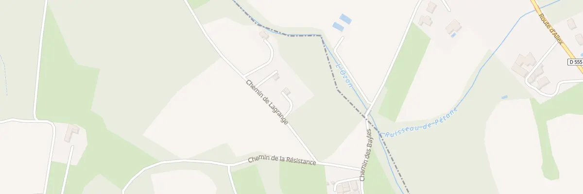 Plan du 5880 Soulier à Allex
