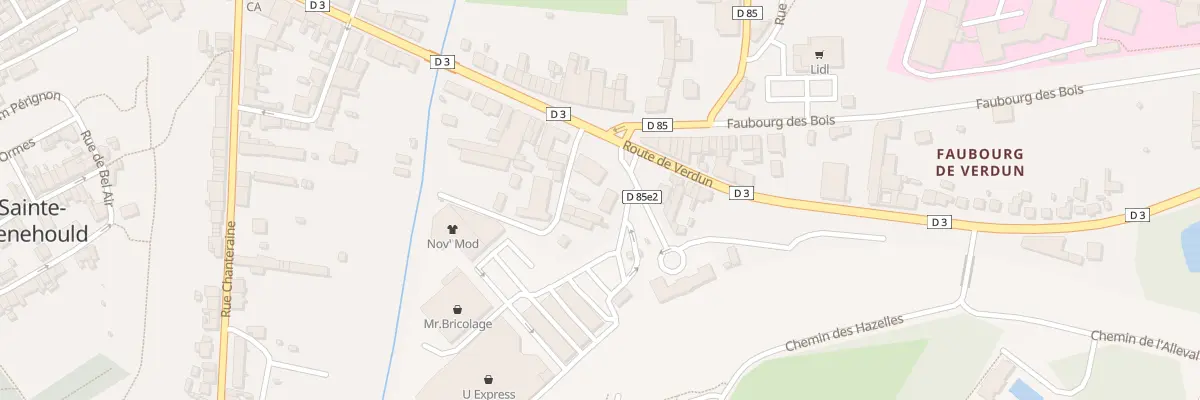 Plan du 1 Av de la Gare à Sainte-Menehould