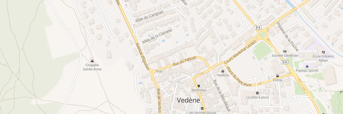 Plan du 124 Rue du Pélican à Vedène