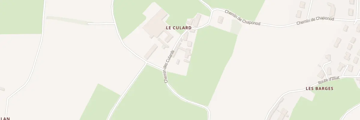 Plan du 286 Che des Culards à Saint-André-d’Huiriat