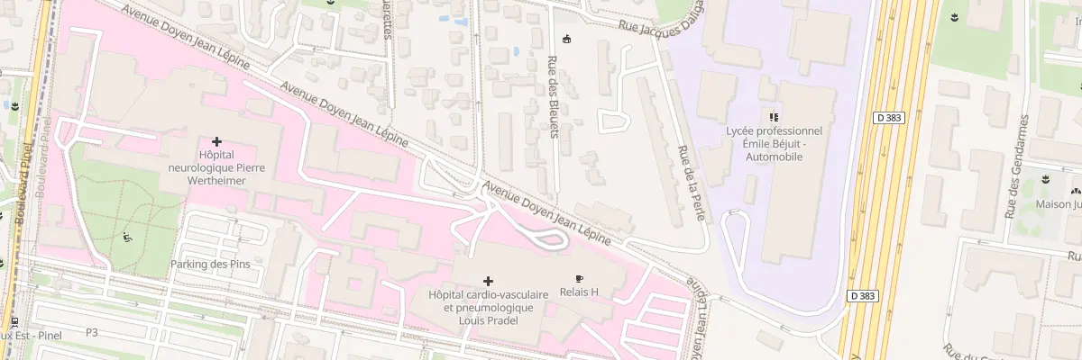 Plan du 20 Rue des Bleuets à Bron