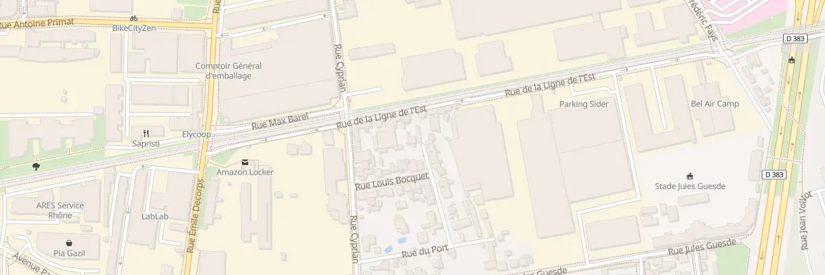 Plan du 6 Rue de la Ligne de l’Est à Villeurbanne