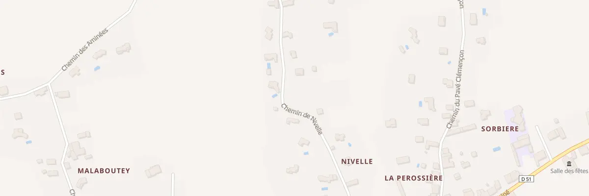 Plan du 340 Che de Nivelle à Sonnay
