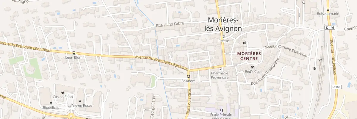 Plan du 24 Av du Pdt Leon Blum à Morières-lès-Avignon