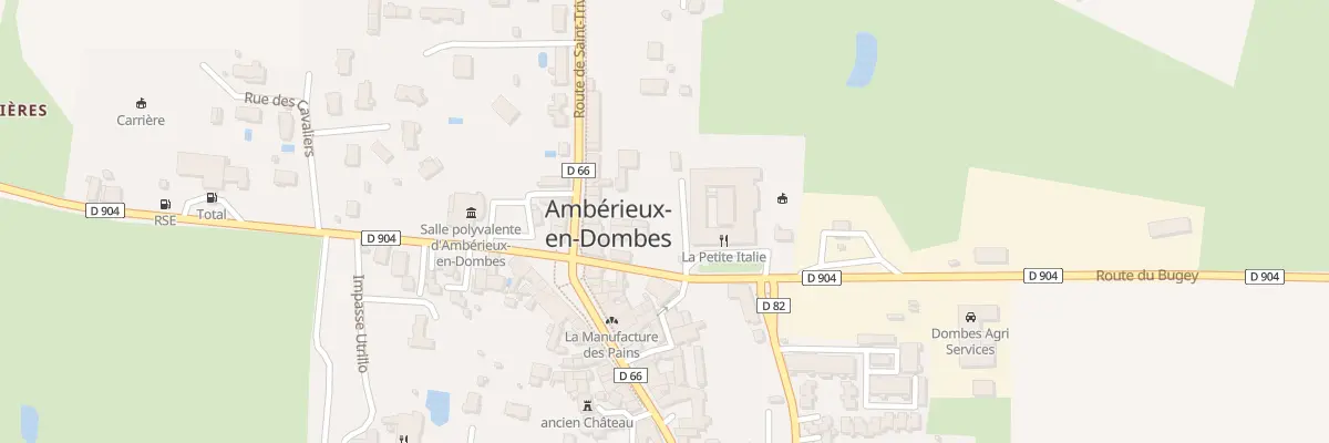 Plan du 11 Rte de Saint - Trivier à Ambérieux-en-Dombes