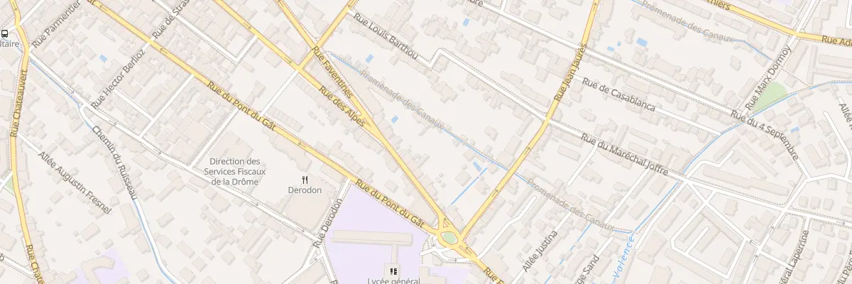 Plan du 163 Rue Faventines à Valence