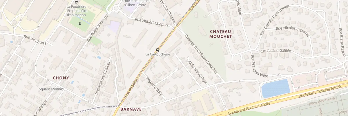 Plan du 2 Imp Barnave à Valence