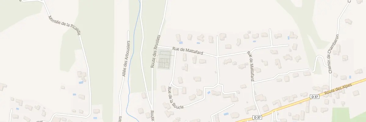 Plan du 5455 Mattafard à Vernioz