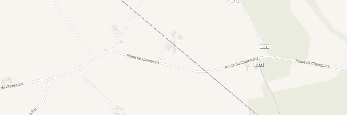 Plan du 1055B Rte de Claveyson à Saint-Barthélemy-de-Vals