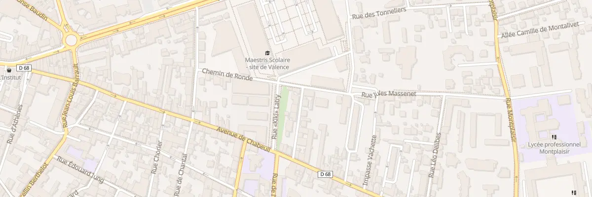 Plan du 2B Rue du Général Faidherbe à Valence