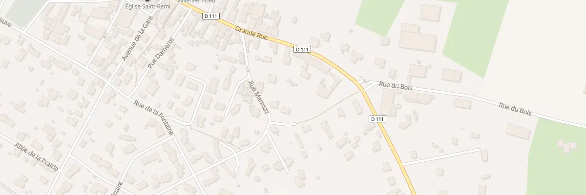 Plan du 7 Rue Mermoz à Villiers-en-Lieu