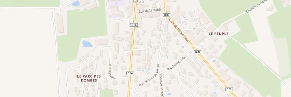 Plan du 118 Rte de St Jean de Thurigneux à Ambérieux-en-Dombes