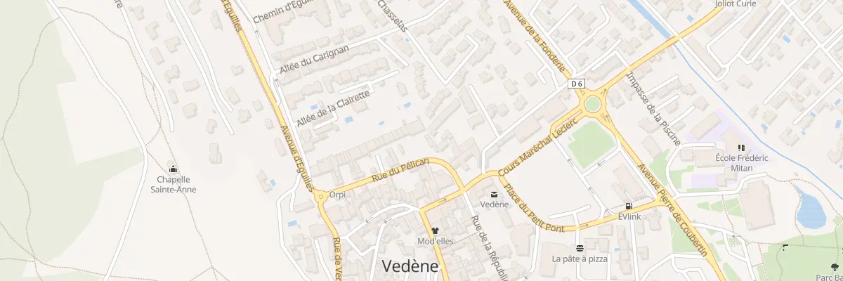 Plan du 62 Rue du Pélican à Vedène