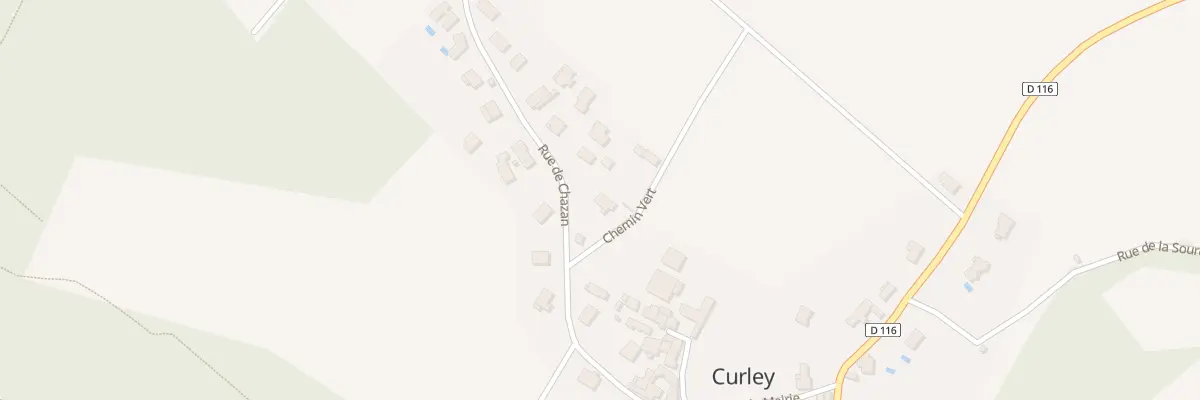 Plan du 3 Rue Chemin Vert à Curley