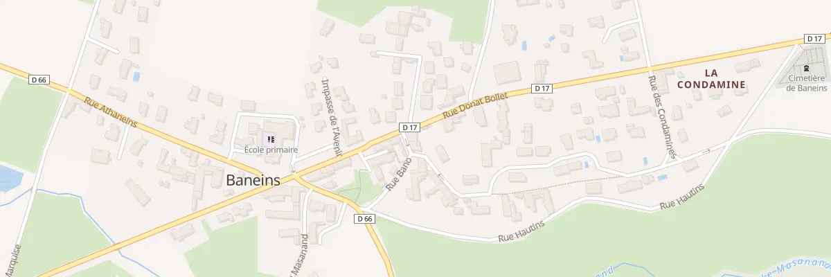 Plan du 283 Rue Donat Bollet à Baneins