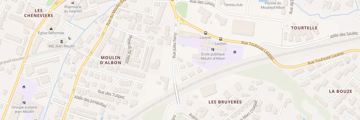 Plan du 1 All du Vieux Pont à Bourg-lès-Valence