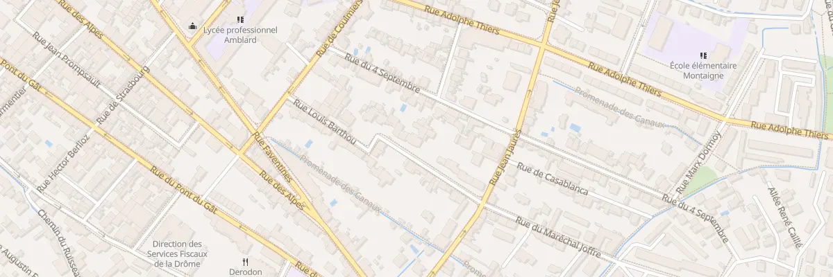Plan du 25 Rue Louis Barthou à Valence