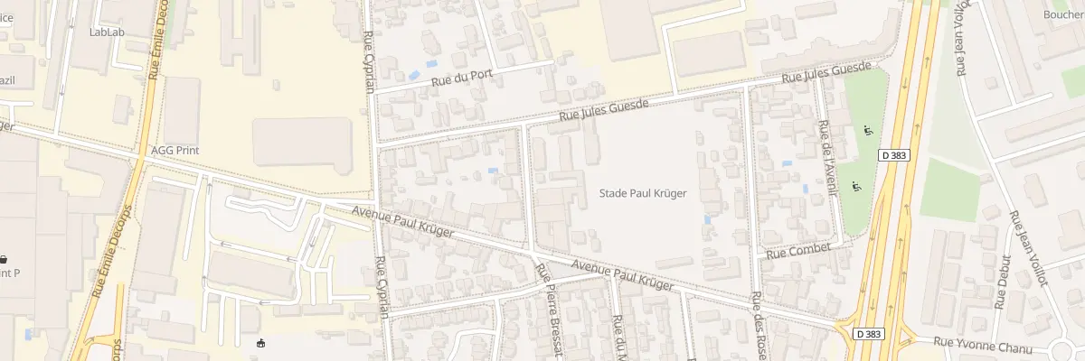 Plan du 5 Rue Jean-Baptiste Durand à Villeurbanne