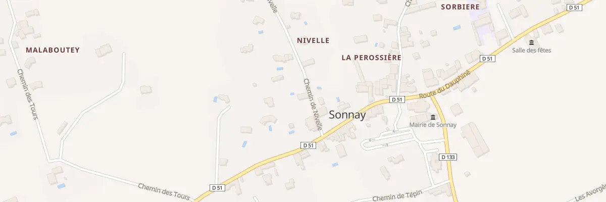 Plan du 60 Che de Nivelle à Sonnay