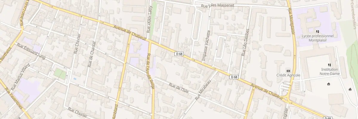 Plan du 108B Av de Chabeuil à Valence