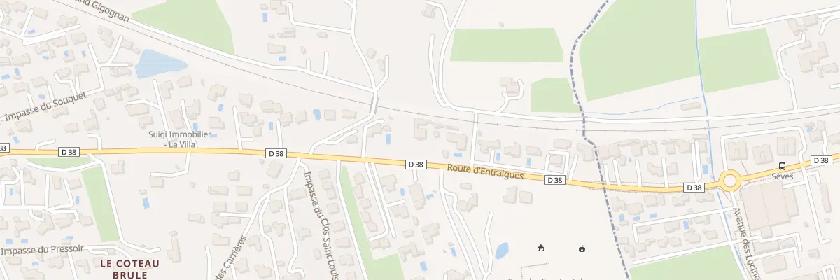 Plan du 2383 Rte d’Entraigues à Sorgues