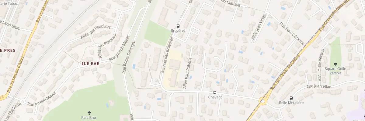 Plan du 2 Rue Eugene Chavant à Bourg-lès-Valence