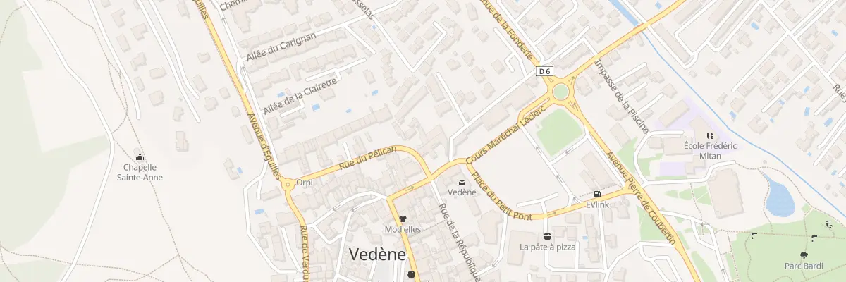 Plan du 34 Rue du Pélican à Vedène