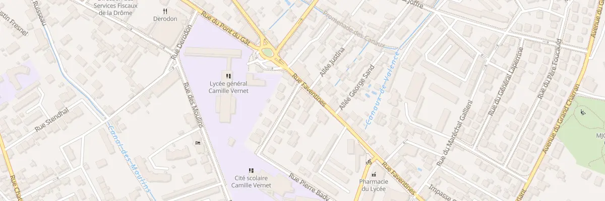 Plan du 170 Rue Faventines à Valence