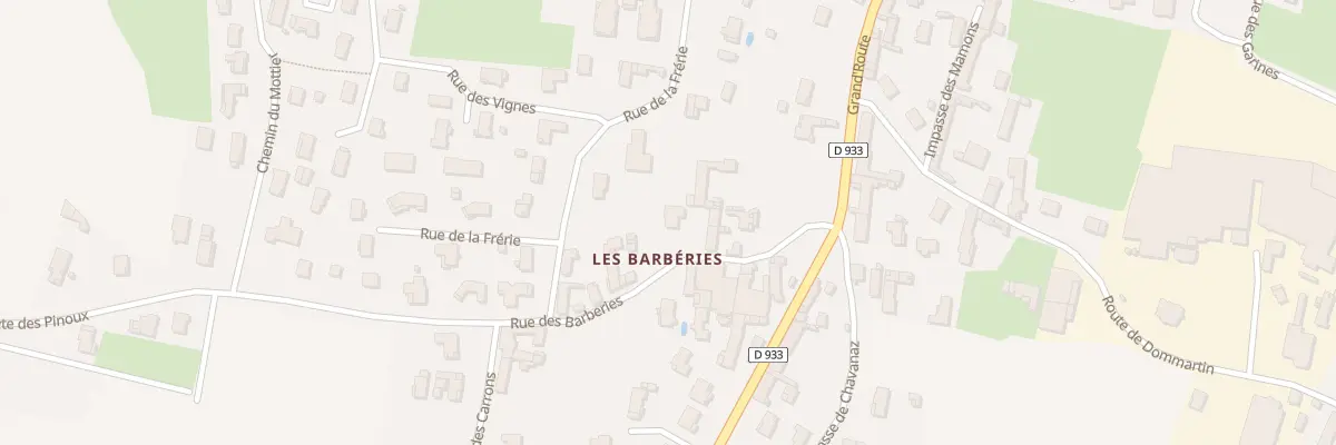 Plan du 122 Rue des Barbéries à Manziat
