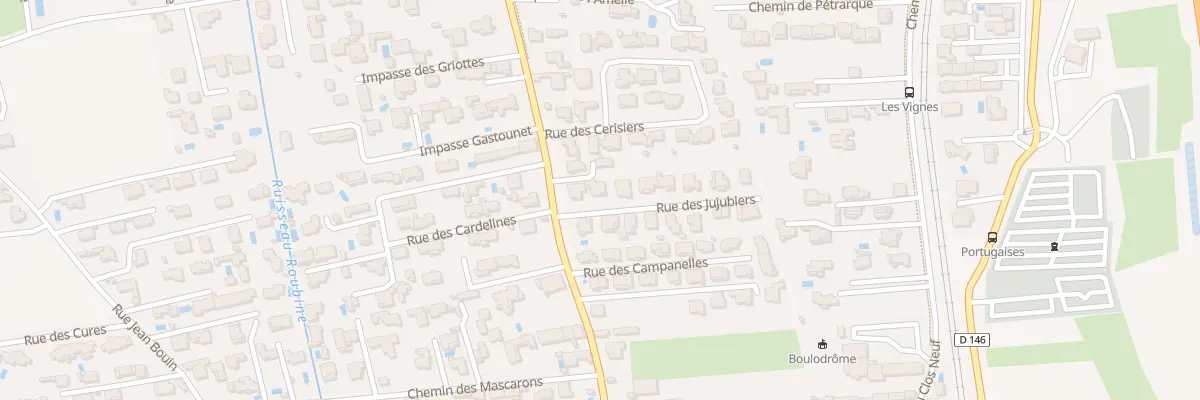 Plan du 9005 Rue des Jujubiers à Morières-lès-Avignon