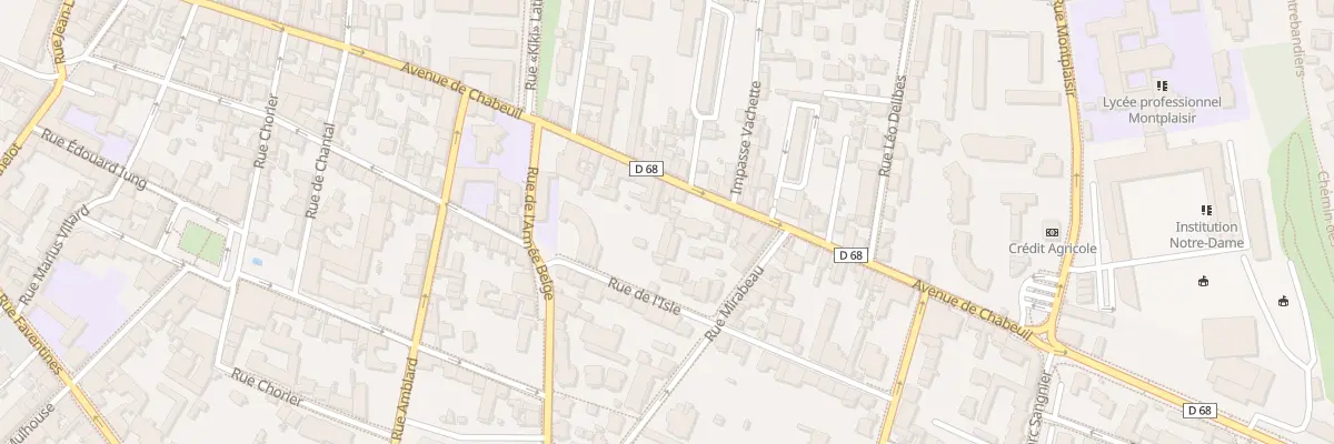 Plan du 112 Av de Chabeuil à Valence