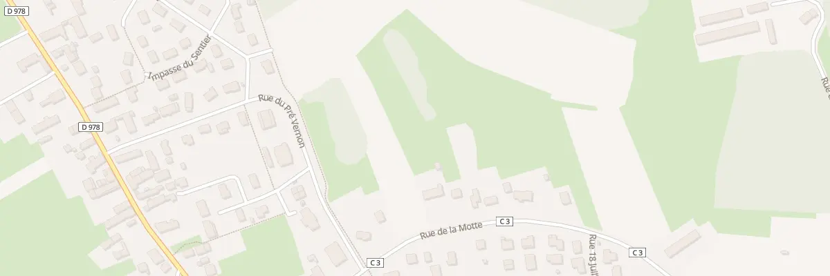Plan du 301 Rue de la Motte à Épervans