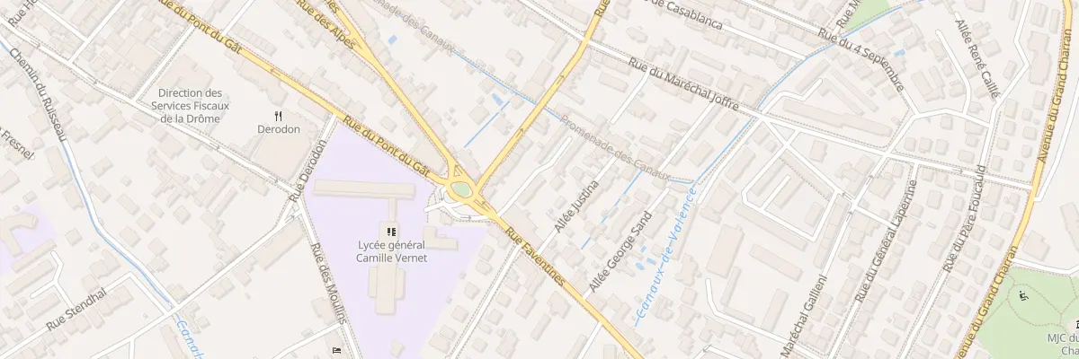 Plan du 189A Rue Faventines à Valence