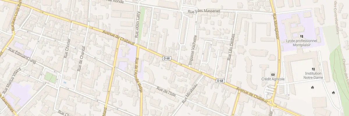 Plan du 107 Av de Chabeuil à Valence
