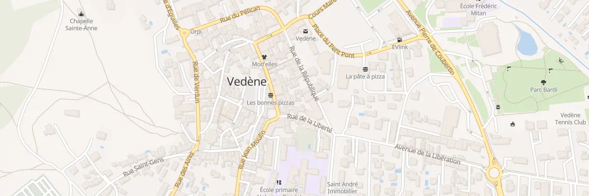Plan du 95B Rue Frédéric Mistral à Vedène