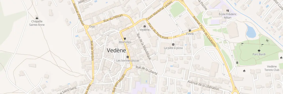 Plan du 80 Rue de la République à Vedène