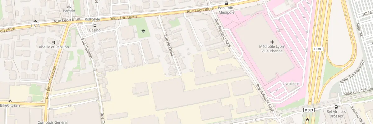 Plan du 21 Rue de Delle à Villeurbanne