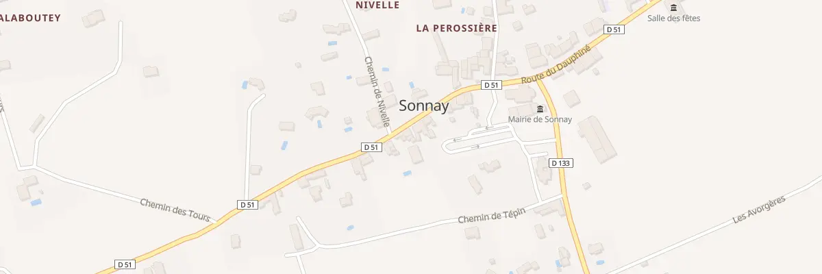 Plan du 595 Rte du Dauphiné à Sonnay