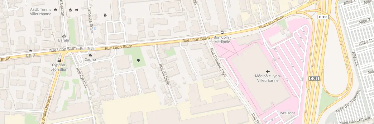 Plan du 142 Rue Léon Blum à Villeurbanne