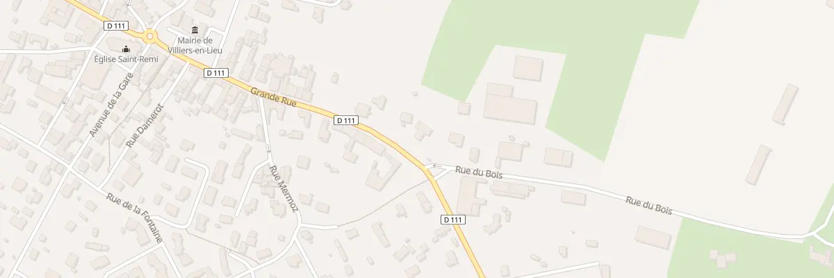 Plan du 2 Gr Grande Rue à Villiers-en-Lieu
