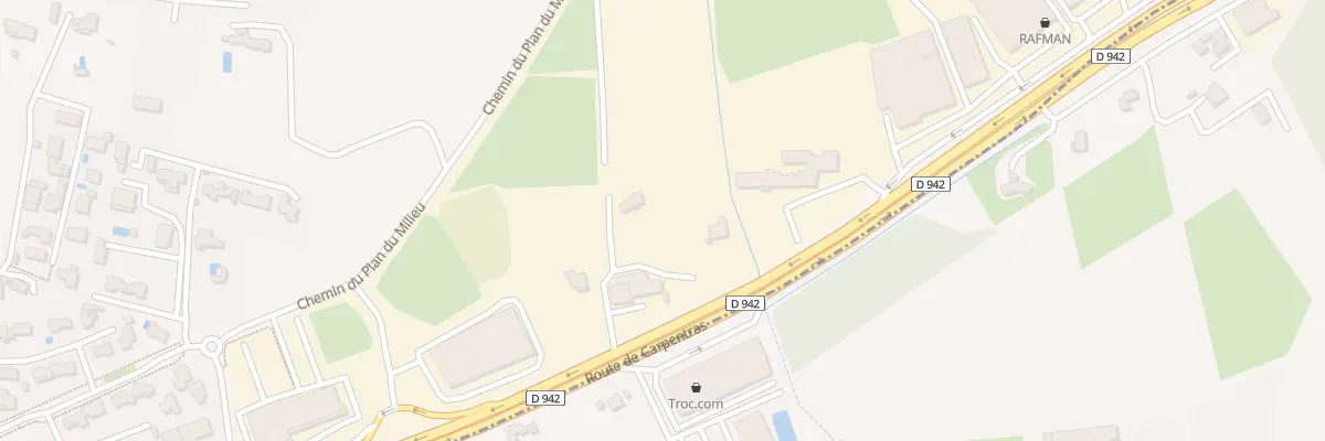 Plan du 1849B Rte de Carpentras à Sorgues