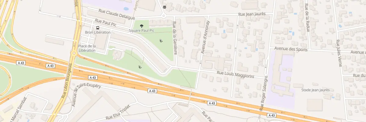 Plan du 5 Rue de La Genièvre à Bron